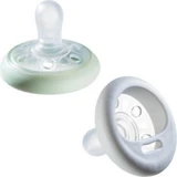 Tommee Tippee Weiß/Grün Silikon kieferorthopädische Klammern für 6-18 Monate 2pcs