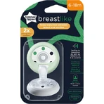 Tommee Tippee Blanco/Verde Ortodoncia de silicona para 6-18 meses 2pcs