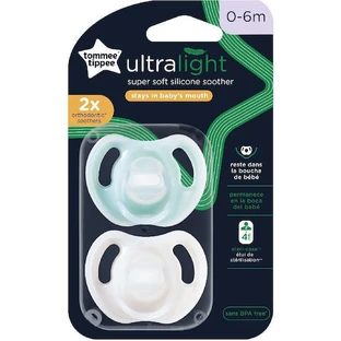 Tommee Tippee Ultra Light White/Mint 0-6 months 2pcs