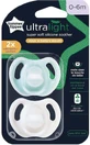 Tommee Tippee Ultra Light Wit/Mint 0-6 maanden 2st