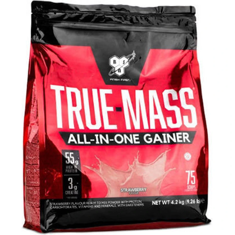 BSN True Mass Alles-in-één Gainer met Creatine & Chocoladesmaak 4,2kg