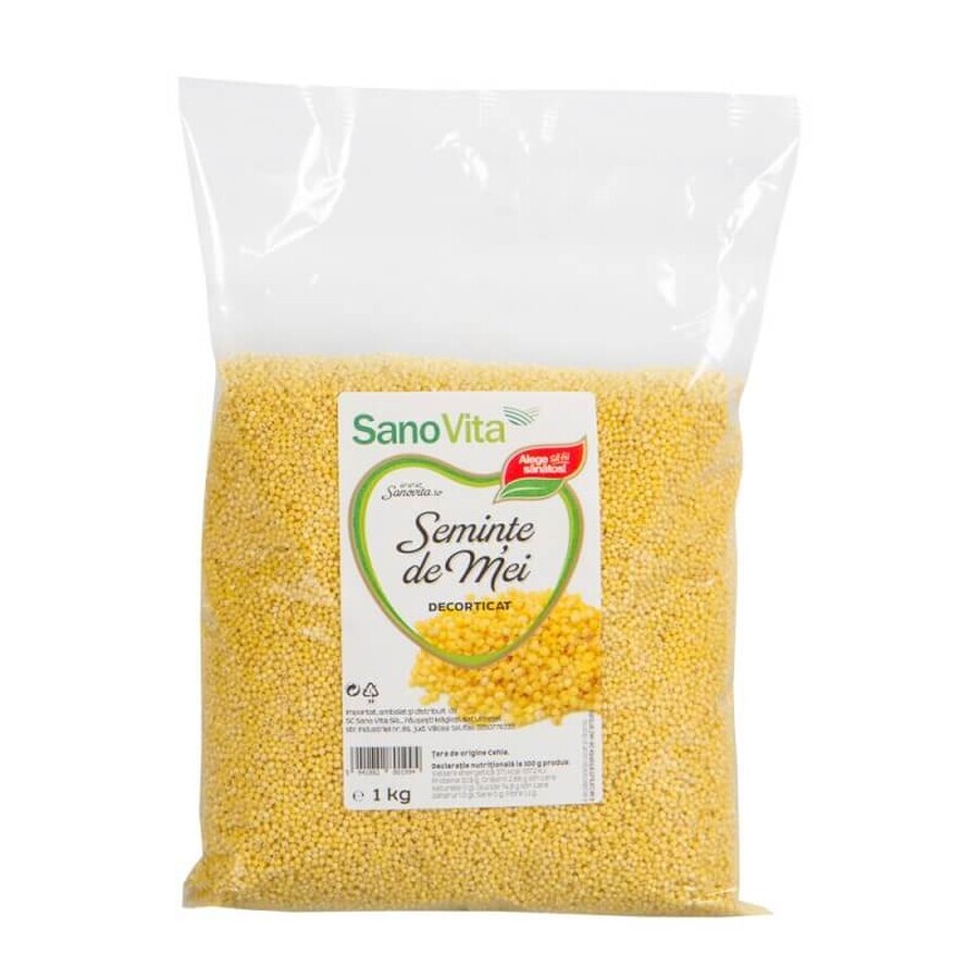 Millet seeds, shelled, 1 kg, Sanovita