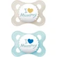 Mam I Love Mummy I Love Mummy Siliconen fopspenen - Beige/Blauw voor 2-6 maanden 2st