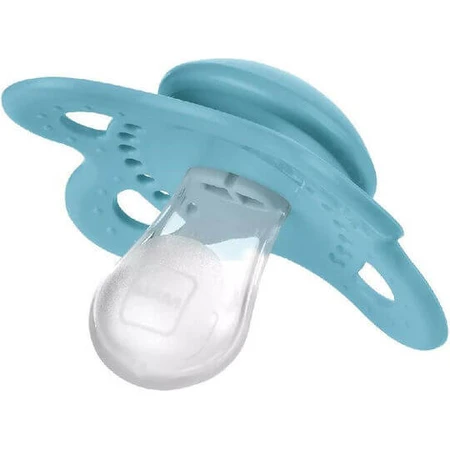 Mam I Love Mummy I Love Mummy Siliconen fopspenen - Beige/Blauw voor 2-6 maanden 2st