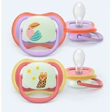 Philips Ultra Air Silicone Fopspeen Paars voor 18+ maanden 2st