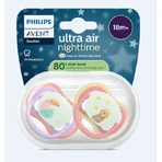 Philips Ultra Air Silicone Soothers Pacifier Purple for 18+ months 2pcs