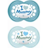 Mam Silikon kieferorthopädische Mumie ich liebe Mumie - N/A für 6-16 Monate 2pcs
