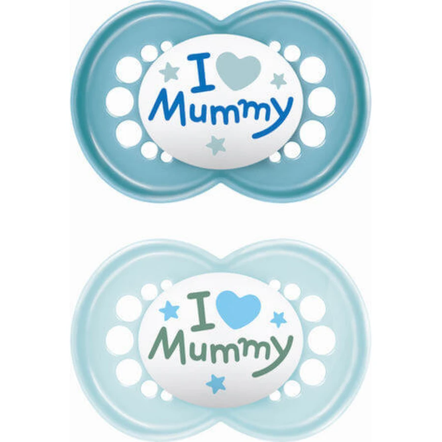 Mam Silikon kieferorthopädische Mumie ich liebe Mumie - N/A für 6-16 Monate 2pcs