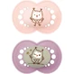 Mam Day & Night 274S Silicone Orthodontische Fopspenen Uil Fopspeen - Roze / Paars voor 16+ maanden 2st