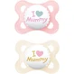 Mam Original Mummy Loves Mummy Silikon orthodontische Schnuller - Rosa/Buche für 2-6 Monate 2pcs