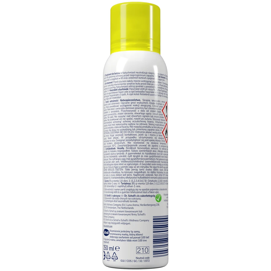 Dr. Scholl's, 48 h shoe deodorant, 150 ml