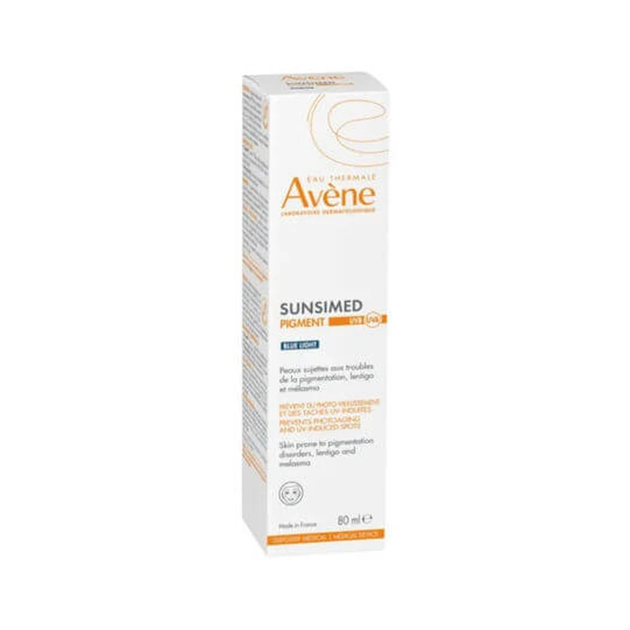 Eau Thermale Avène Sunsimed Pigment Pigment Blue Light Wasserfestes Sonnenschutzmittel Gesichtscreme SPF50+ 80ml