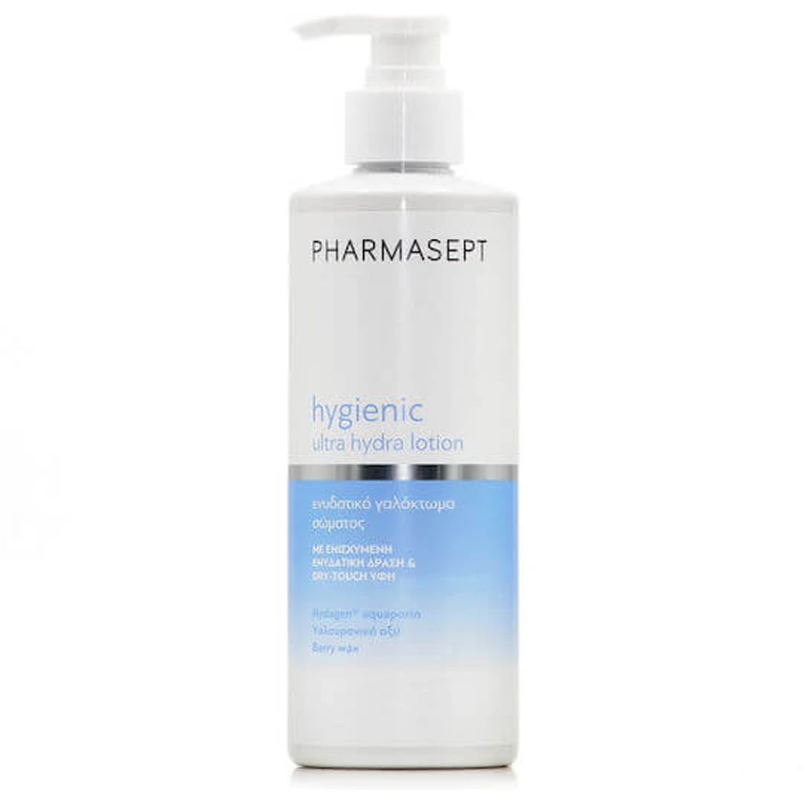 Pharmasept Loción corporal hidratante higiénica con ácido hialurónico para pieles sensibles 400ml