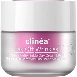 Clinea Bak Bak Off Wrinkles Light Light Anti-Ageing Tagescreme mit SPF20, Peptiden und Präbiotika 50ml