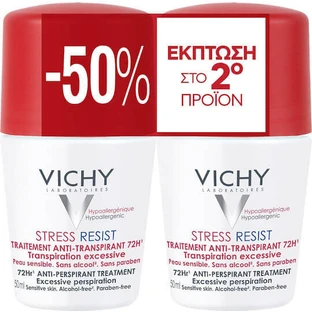Vichy Stress Resist Deodorant 72h Roll-On DUO 2x50ml