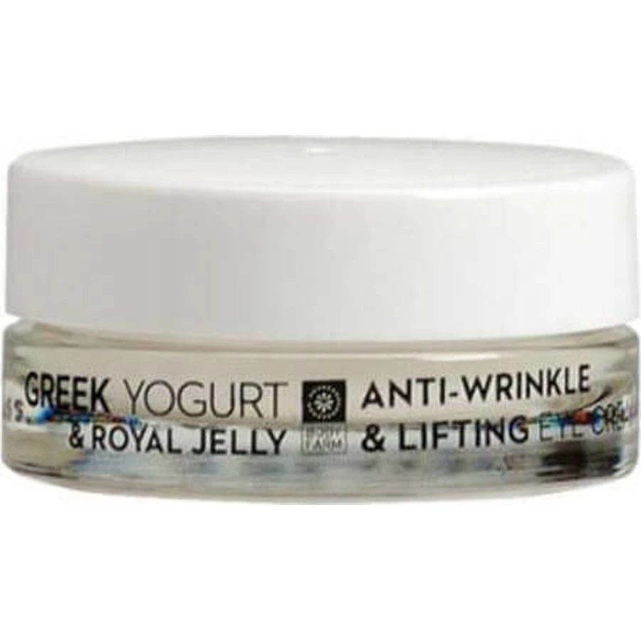 Bodyfarm Crème pour les yeux anti-âge et tonifiante au yaourt grec et à la gelée royale 15ml