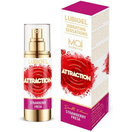 May Lubigel Vibrating Sensations Vibrating Sensations Attraction Lube Strawberry 30ml