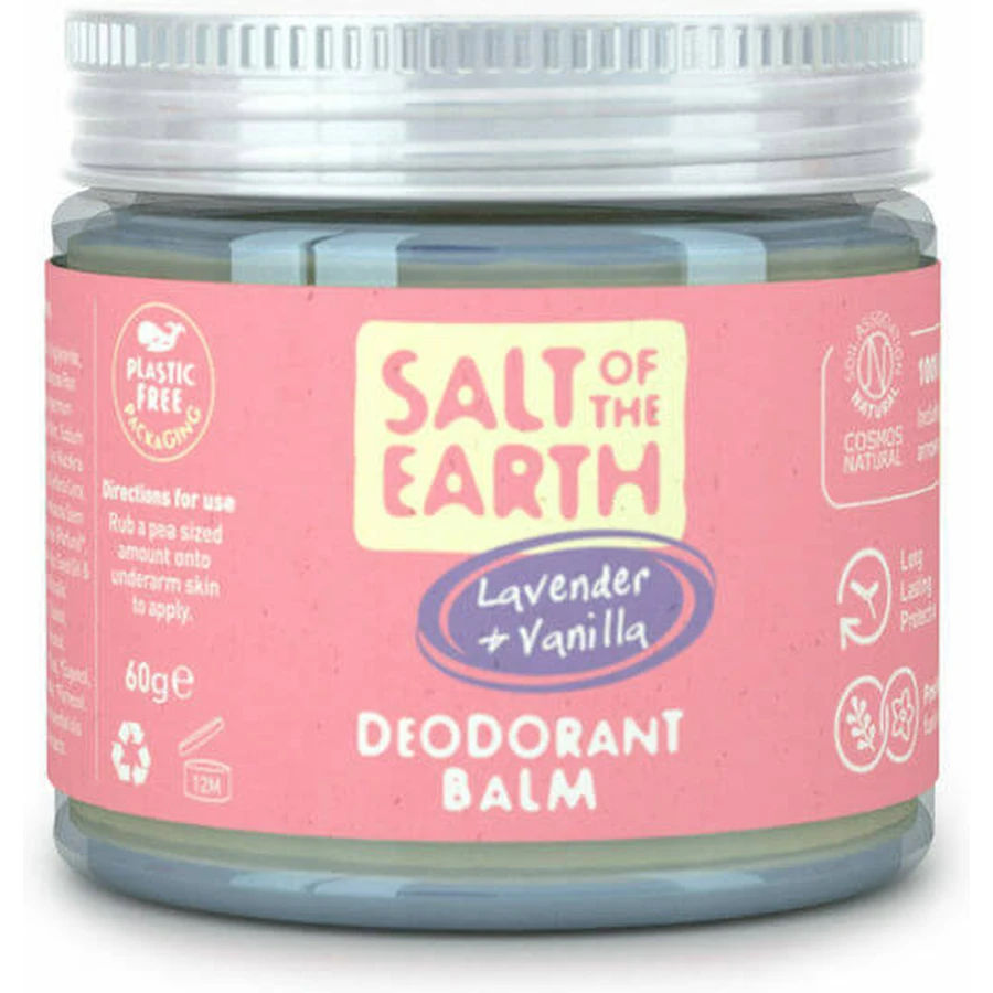 Salt of the Earth Lavendel & Vanille Deodorant Natuurlijke Balsem Aluminiumvrij 60ml