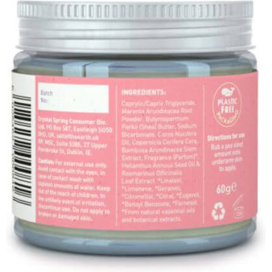 Salt of the Earth Lavendel & Vanille Deodorant Natuurlijke Balsem Aluminiumvrij 60ml