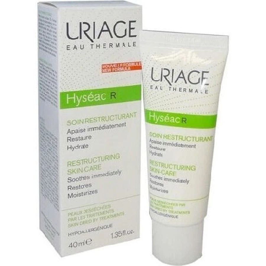 Uriage Hyseac feuchtigkeitsspendende und reparierende Gesichtscreme 24h mit Centella Asiatica 40ml
