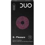 Duo Prezervatives G-Pleasure Ribbed 12pcs