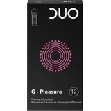 Duo Prezervatieven G-Pleasure Geribd 12st