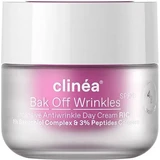 Clinea Bak Off Arrugas Rica Crema Facial de Día Antiedad SPF20 con Ácido Hialurónico y Bakuchiol 50ml