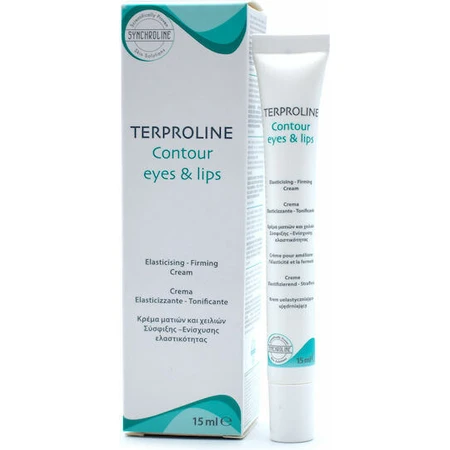 Synchroline Terproline Crème anti-âge et tonifiante pour les yeux et les lèvres à l'acide hyaluronique 15ml