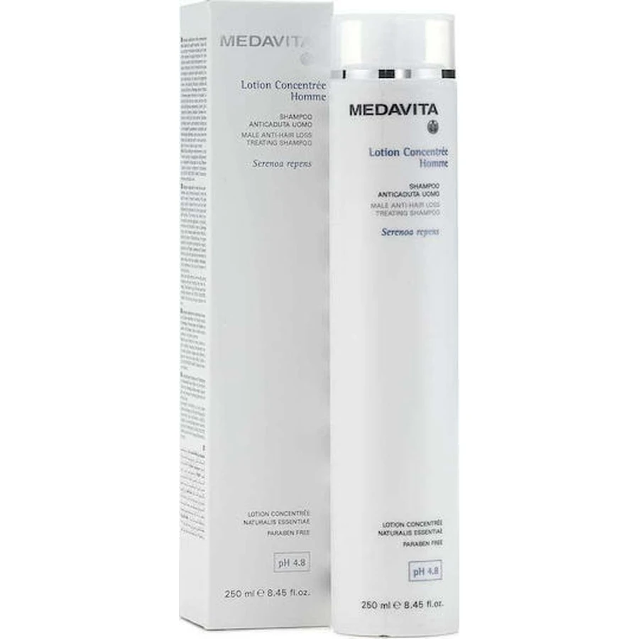 Medavita Lotion Concentree Shampooing contre la chute des cheveux pour tous les types de cheveux 250ml
