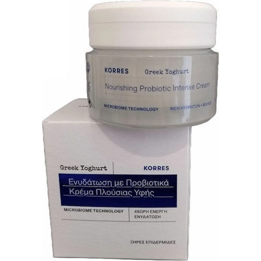 Korres Crema facial hidratante de día de yogur griego con probióticos 48h 40ml