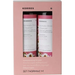 Korres Kamille & Milchsäure Intimbereich Cleanser Liquid 500ml 2pcs