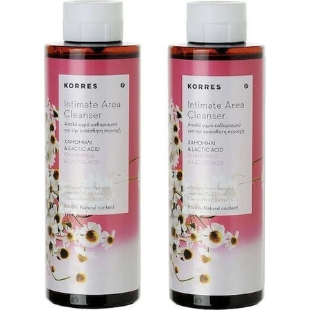 Korres Kamille & Milchsäure Intimbereich Cleanser Liquid 500ml 2pcs