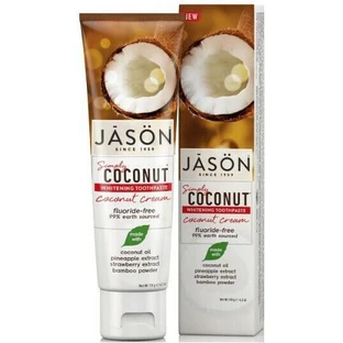 Jason Simply Coconut Whitening Whitening Toothpaste Fluoride-Free Whitening Toothpaste 119gr