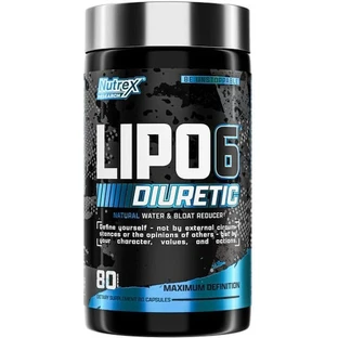 Nutrex Lipo 6 Zwart Diureticum met Niet-gearomatiseerde Smaak 80 caps