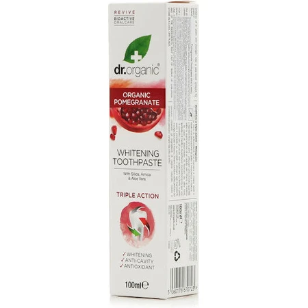 Dr.Organic Pomegranate Toothpaste for Sensitive Teeth and Cavities 100ml