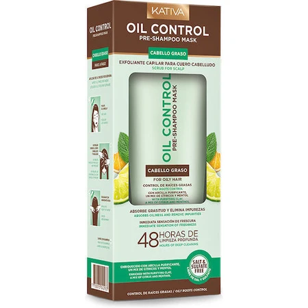 Kativa Olie Controle Pre-Shampoo Repair Haarmasker 200ml