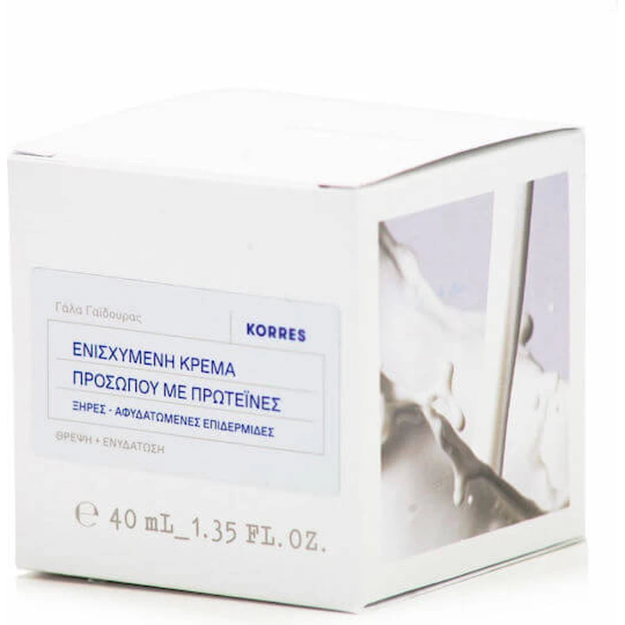Korres Mediterranean Buttermilk Protein 48 Hour Moisturizing Face Cream with Aloe Vera and Buttermilk 40ml