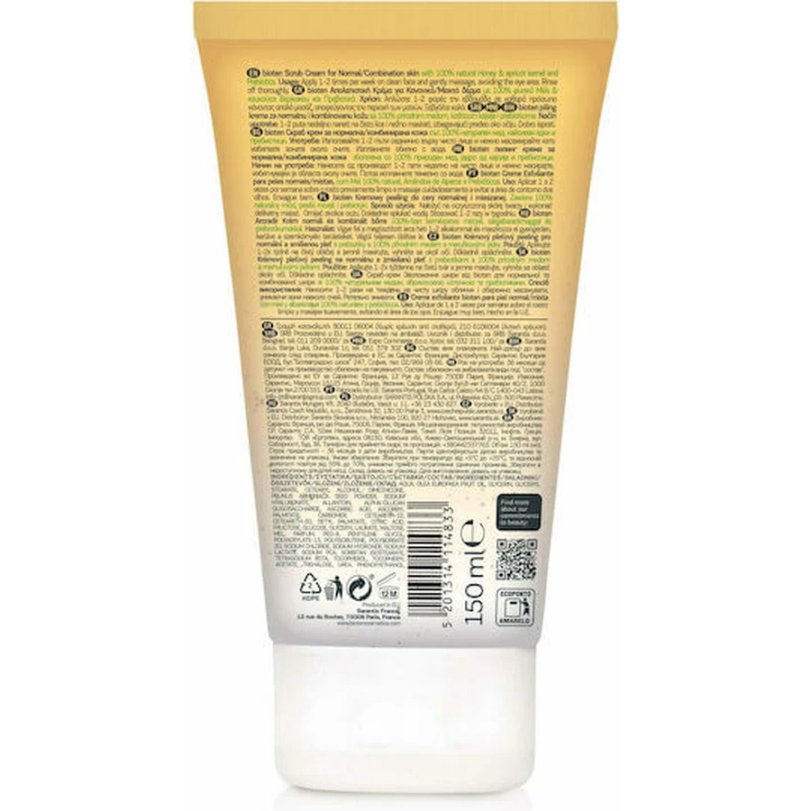 Bioten Skin Moisture Face Scrub für normale/Mischhaut Honig und Aprikosenkern 150ml