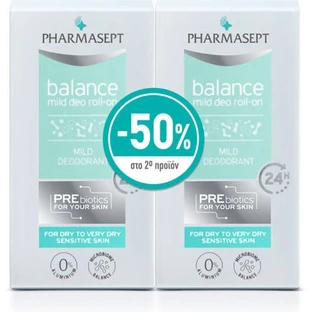 Pharmasept Balance Mild Deo Deodorant 24h Roll-On Aluminum Free 2x50ml