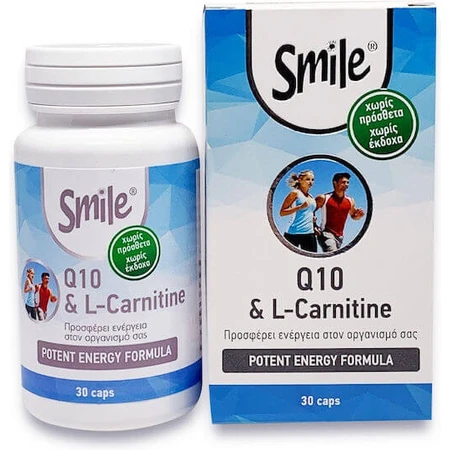 AM Health Smile Coenzyme Q-10 & L-Carnitine 30 caps