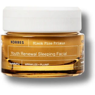 Korres Black Pine Primus Primus Anti-Ageing and Brightening Night Face Cream with Hyaluronic Acid 40ml
