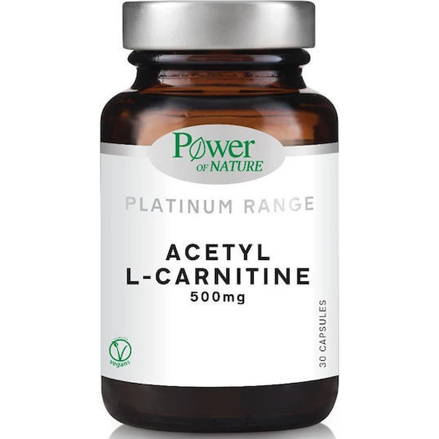 Power Of Nature Platinum Range Acetyl L-Carnitine 500mg 30 caps