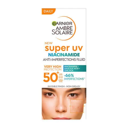 Garnier Ambre Solaire Super UV Niacinamide Gezichtscrème met Zonnebescherming SPF50+ 40ml