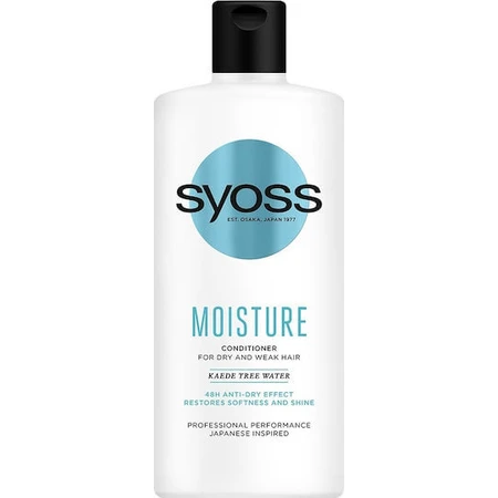 Syoss Moisture Kaede Tree Water Feuchtigkeitsspülung für trockenes Haar 440ml