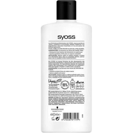 Syoss Moisture Kaede Tree Water Feuchtigkeitsspülung für trockenes Haar 440ml
