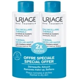 Eau micellaire thermale démaquillante pour le visage d'Uriage 2x500ml
