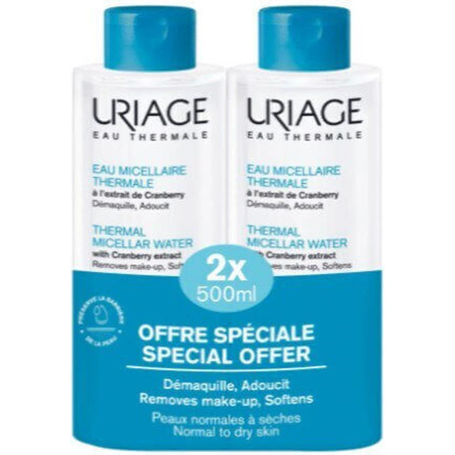 Uriage Agua Micelar Desmaquillante Termal 2x500ml