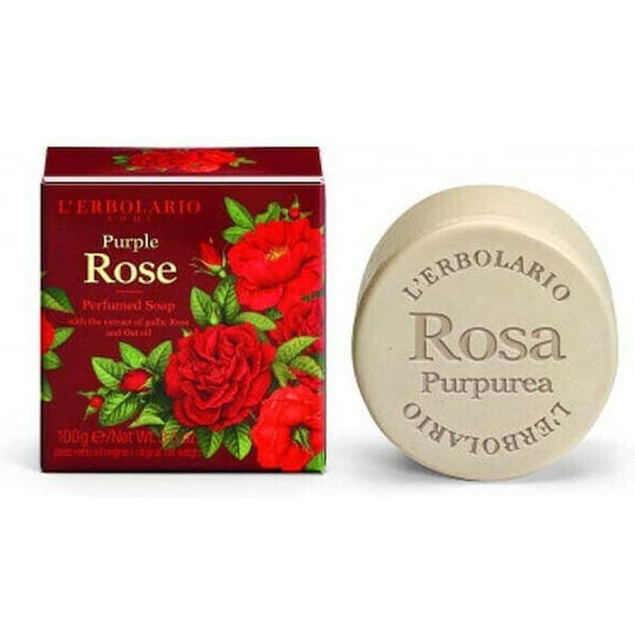 L' Erbolario Rosa Purpurea Hand Soap Bar 100gr