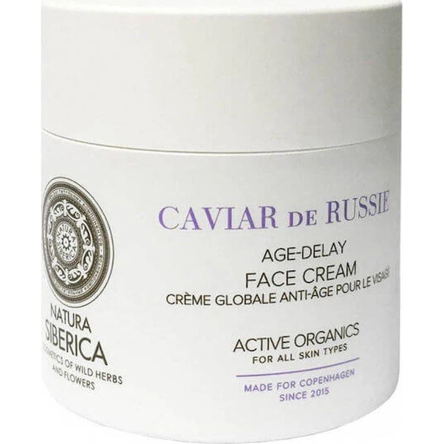 Natura Siberica Age-Delay 24h Moisturizing and Anti-Aging Face Cream with Hyaluronic Acid and Caviar 50ml