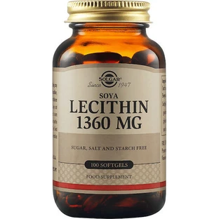 Solgar Lecitina 1360 mg sin sabor 100 cápsulas blandas